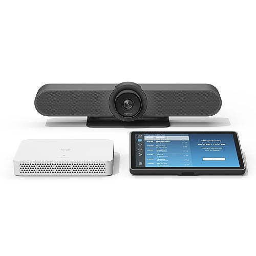 Logitech 991-000408 MeetUp Bundle, Certified for Microsoft Teams and Zoom, Includes MeetUp, RoomMate and Tap IP
