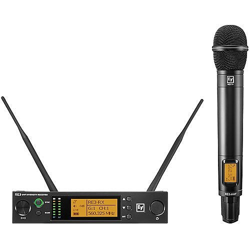 Electro-Voice RE3-ND86-5H Wireless Handheld Microphone System with ND86 Wireless Mic (5H: 560 to 596 MHz)