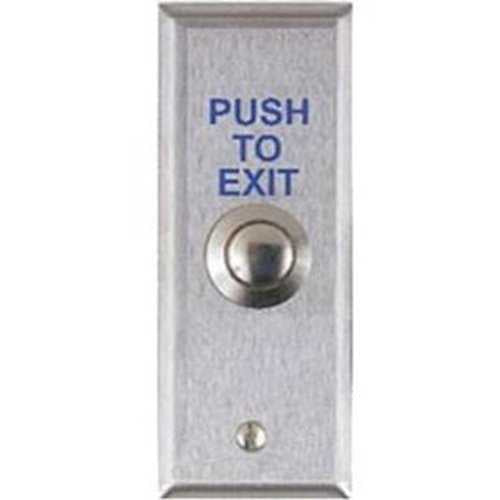 Alarm Controls TS-13T Vandal Resistant Request to Exit Station with Timer, Narrow 1-3/4" Wall Plate, 302 Stainless Steel