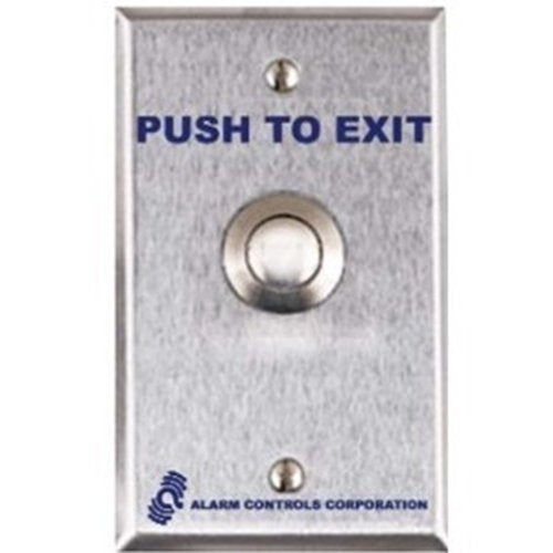 Alarm Controls TS-12302NS TS-12 Vandal Resistant Push Button with No Screen, Weatherproof Plate, 302 Stainless Steel