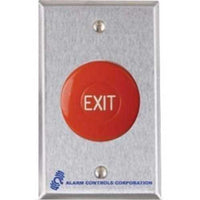 Alarm Controls TS-36 Request To Exit Station, Single Gang, Stainless Steel