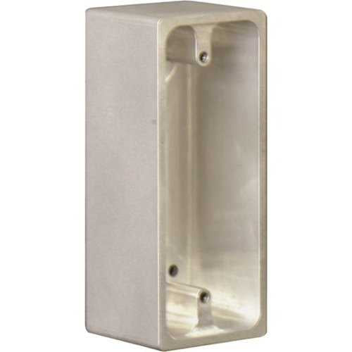 Alarm Controls SMB-3 Narrow Surface Mount Box for 1-3/4" Wide Plates, Clear Anodized Finish