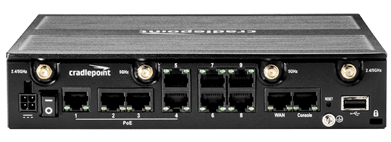 Cradlepoint AER2200 1-yr NetCloud Branch Essentials Plan, Advanced Plan, and AER2200 router with WiFi (1200Mbps modem) BAA1-2200120B-NN