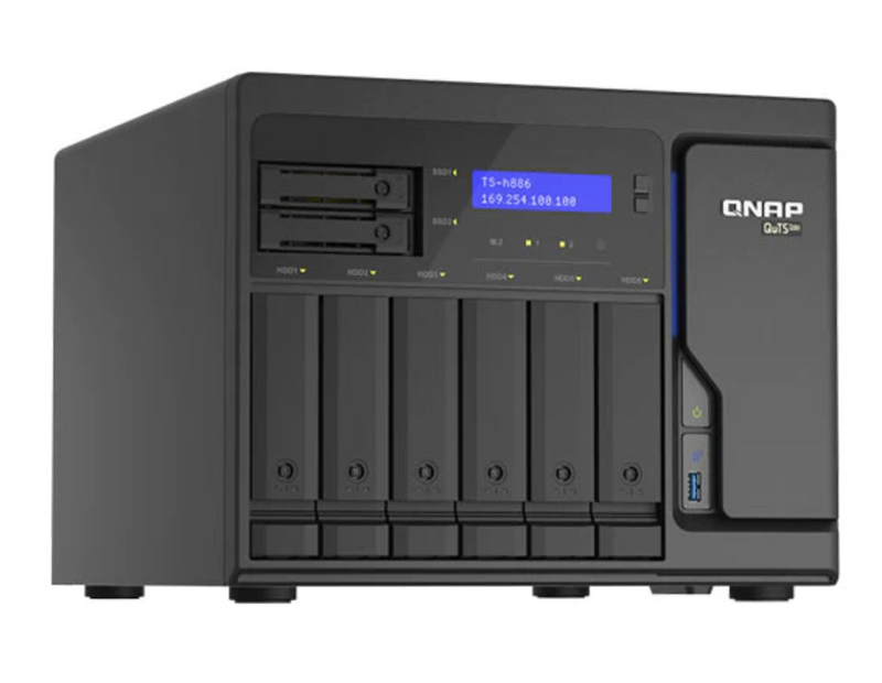 QNAP TS-h886-D1622-16G 8 Bay QuTS hero NAS