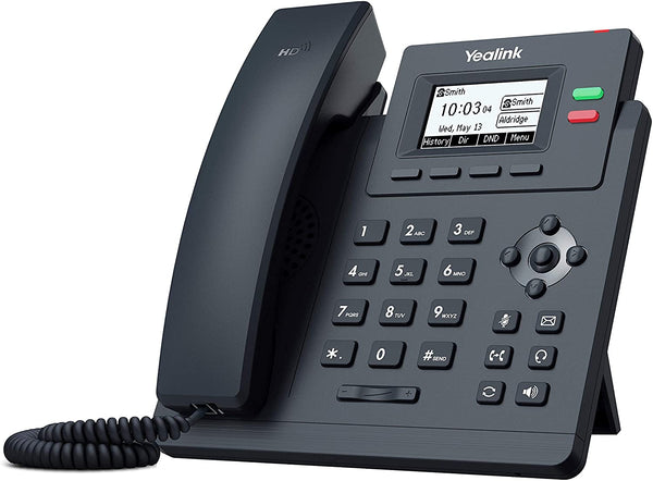 Yealink SIP-T31P IP Phone- 2 VoIP Accounts - 2.3-Inch Graphical Display - Dual-Port 10/100 Ethernet