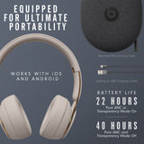 Beats by Dr. Dre Solo Pro MRJ82LL/A Wireless Noise Cancelling On-Ear Headphones with Apple H1 Headphone Chip - Grey