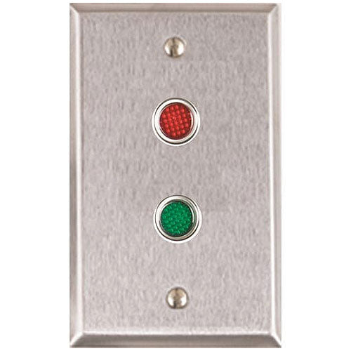 Alarm Controls RP-09L302 Control RP-09L on a 302 Satin Stainless Steel Plate