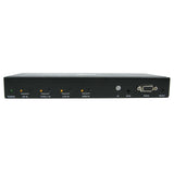 Tripp Lite B320-4X1-MHE-K 4-Port Presentation Switch Kit, 4K 60 Hz (4:4:4) HDMI, DP, USB-C and VGA to HDMI over Cat6 Extender, 125 ft., TAA