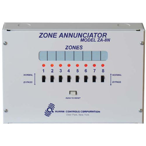 Alarm Controls ZA-8N Eight Zone Annunciator Panel for all monitoring applications