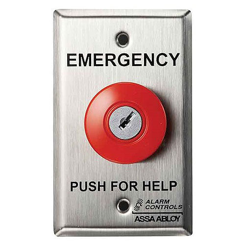 Alarm Controls KR-1KEY Latching Push Button with Key Reset