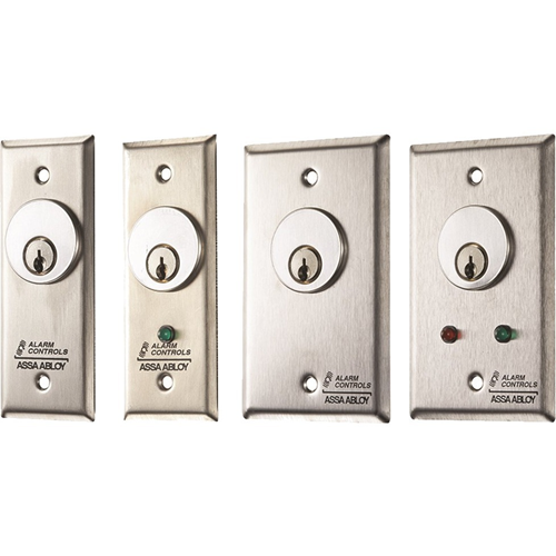 Alarm Controls MCK-1-2 Mortise Cylinder Key Switch, 1.75" SPDT Alternate