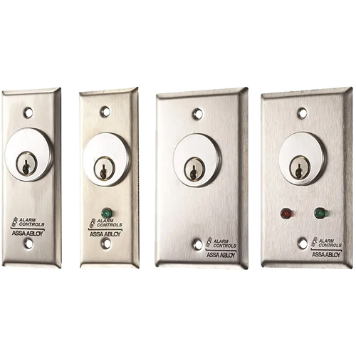 Alarm Controls MCK-2-2 Mortise Cylinder Key Switch, 1.75" SPDT Alternate