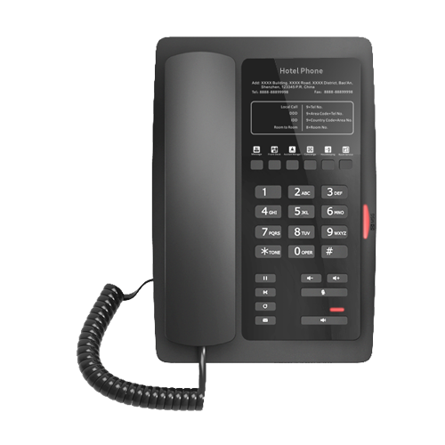 Fanvil H3W Black Wi-Fi IP Phone wireless built-in 2.4Ghz, USB port for phone charging