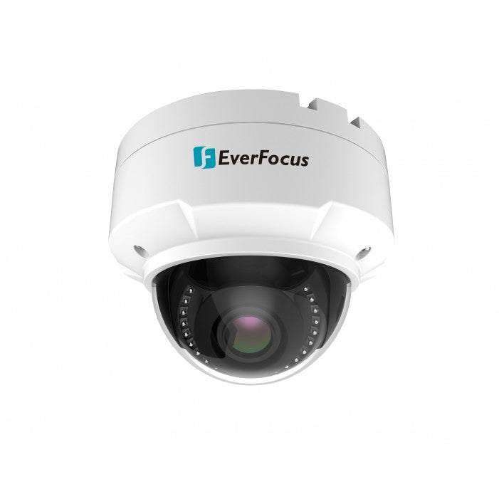 EverFocus EHN2550 5 Megapixel Outdoor IR Dome Network Camera, 2.8-12mm Lens