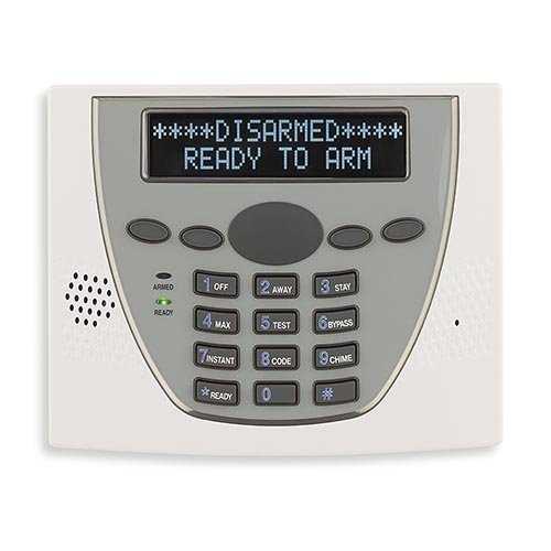 Honeywell Home 6460W Premium Custom Alpha Keypad for VISTA Systems, White and Gray