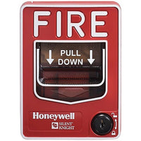 Silent Knight SK-PULL-SA Addressable Single Action Pull Station, Single Pole, SPST, N/O Switch
