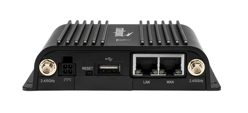 Cradlepoint IBR900 5-yr NetCloud Ruggedized IoT Essentials Plan, Advanced Plan, and IBR900 router with WiFi (600Mbps modem), with AC power supply and antennas TCA5-0900600M-NN