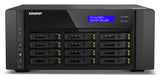 QNAP TS-h1290FX-7302P-128G-US 12 Bay U.2 NVMe/SATA All-Flash Desktop NAS Ideal for Office environments, collaborative 4K/8K Video Editing, and File Sharing