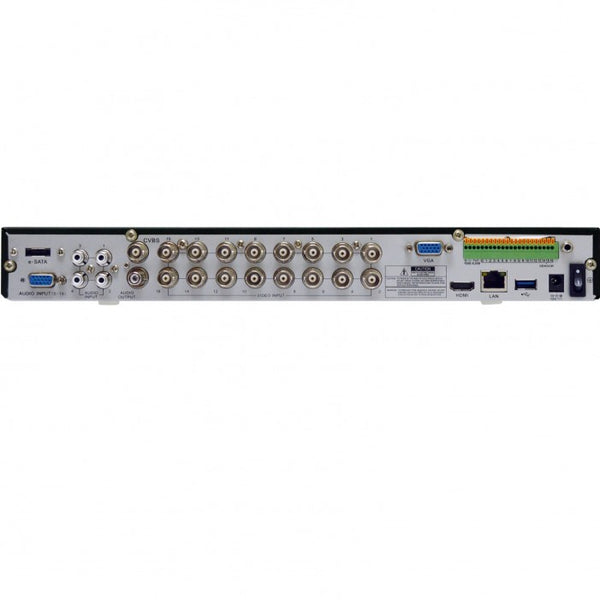 EverFocus Vanguard16x8H-2T 16 Channel H.265 Hybrid Video Recorder, 2TB
