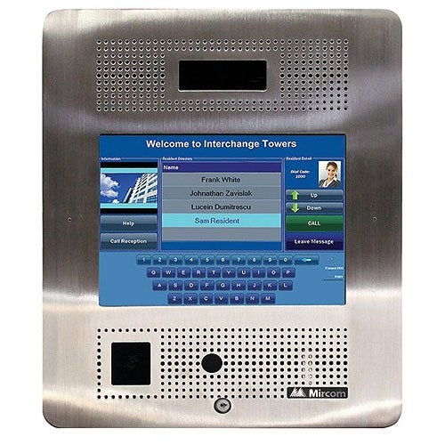 Mircom TX3-TOUCH-F15-D Tx3 Touch 15 Flush Mount Voice Entry System ...