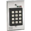 Linear 232CVS Indoor Flush-Mount Keypad Access Device, Stainless Steel Faceplate, DPS Contact Relay