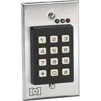Linear 232CVS Indoor Flush-Mount Keypad Access Device, Stainless Steel Faceplace, DPS Contact Relay