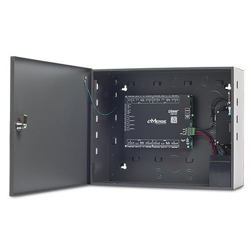 Linear EXN-4MP eMerge Elite 4-Door Expansion Node in Metal Enclosure with Power Distribution Module, Includes 4 Reader Ports, 8 Inputs, 8 Output