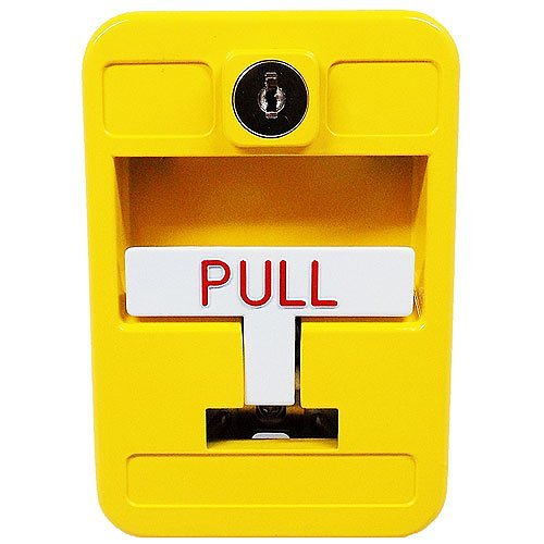 Sigcom SG-42CXK2-YL-B Manual Pull Station, DPDT switch contacts, Yellow