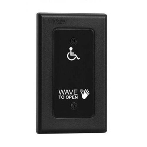 Camden CM-325/42SN SureWave Wired 'Short Range' Touchless Switch, 1 Relay, No Inputs, Hand Icon, Wave to Open Text and Wheelchair Symbol