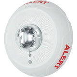 System Sensor SCWL-CLR-ALERT L-Series Indoor Selectable Output Ceiling Mount Strobe, Clear Lens, "ALERT" Marking, White